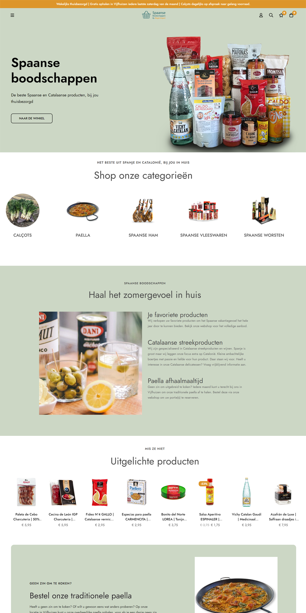 Homepage Spaanse Boodschappen